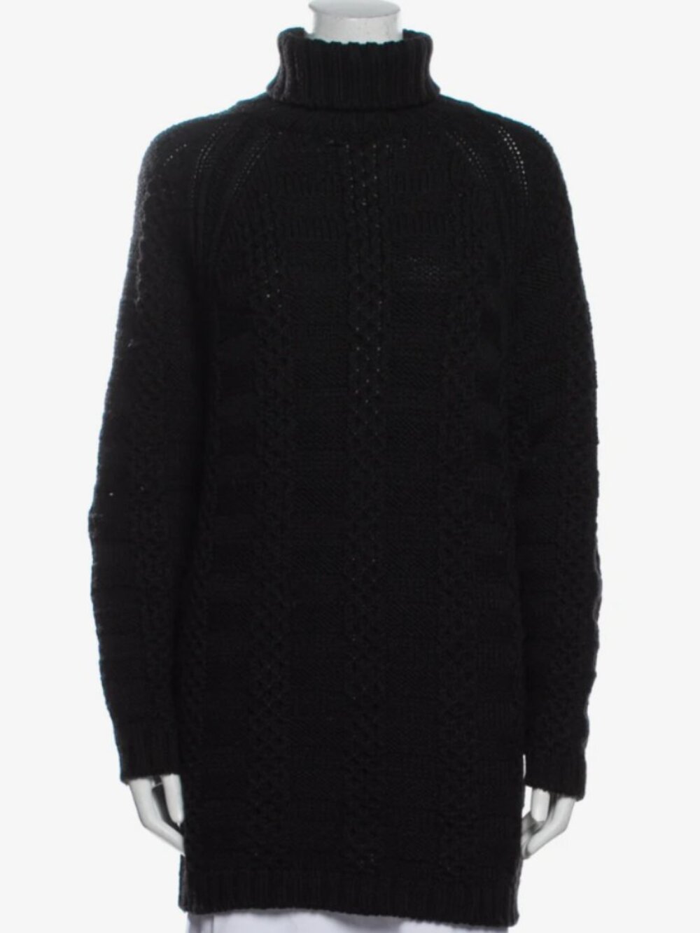 Barney's New York  Merino Wool Turtleneck Sweater  Black | Size: L